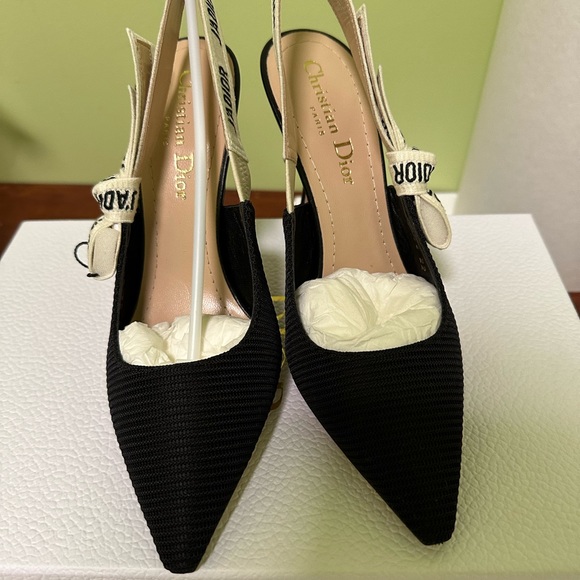 Dior shoes j’adior slingback pump black technical fabric - Picture 3 of 4